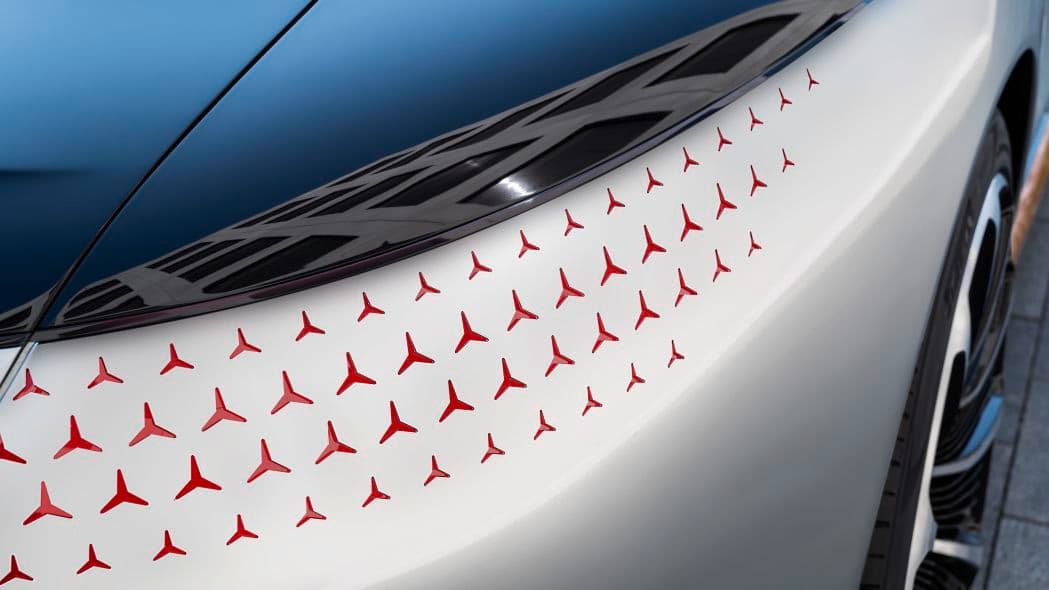 Mercedes-Benz Vision EQS presentado en el Auto Show de Frankfurt 2019.