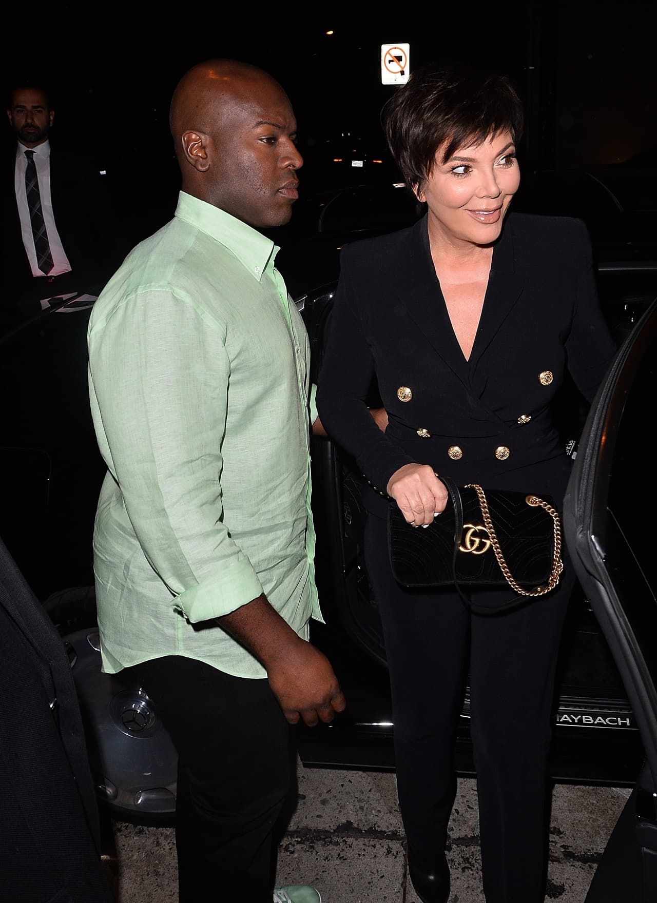 Kris Jenner, la mamá de las Kardashian, estuvo acompañada por su novio Corey Gamble.