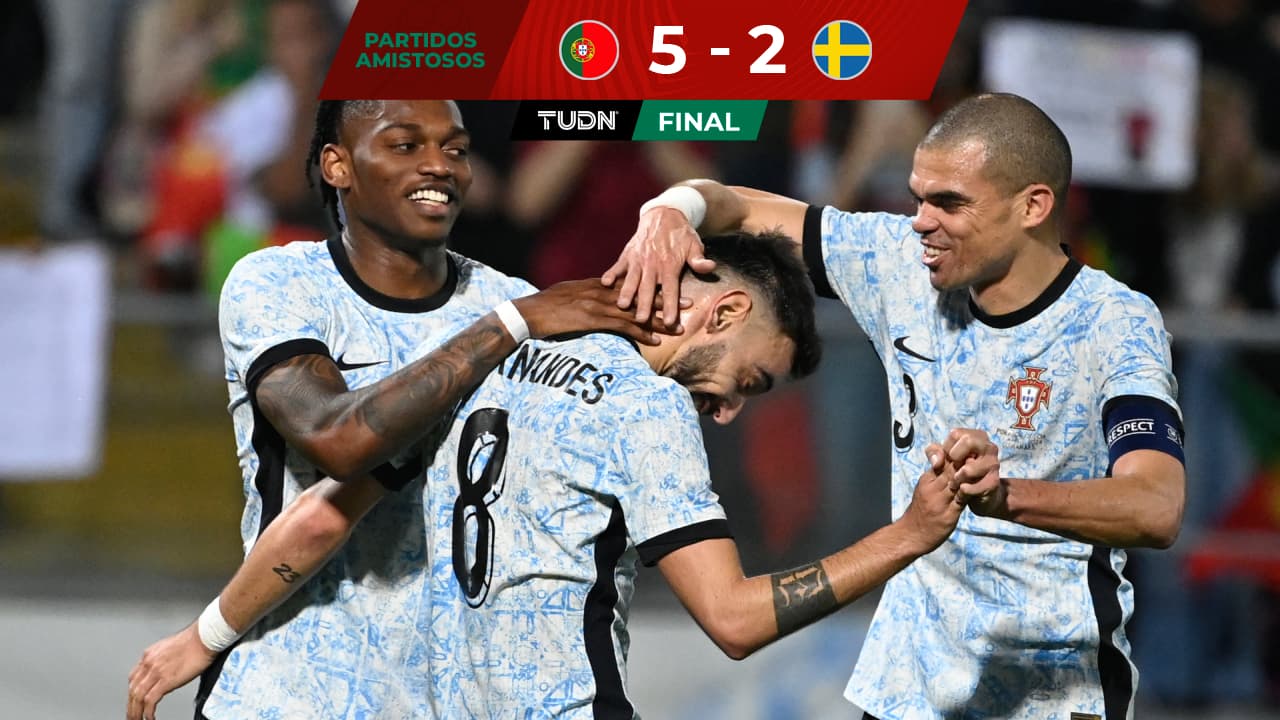 Sin Cristiano Ronaldo, Portugal le pone una 'manita' a Suecia