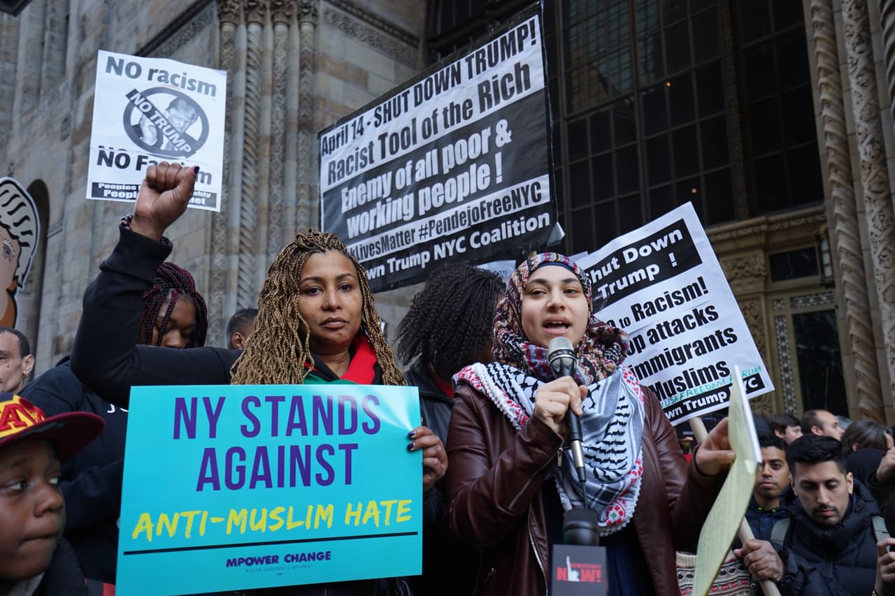 Nueva York no quiere racismo ni odio por motivos religiosos.