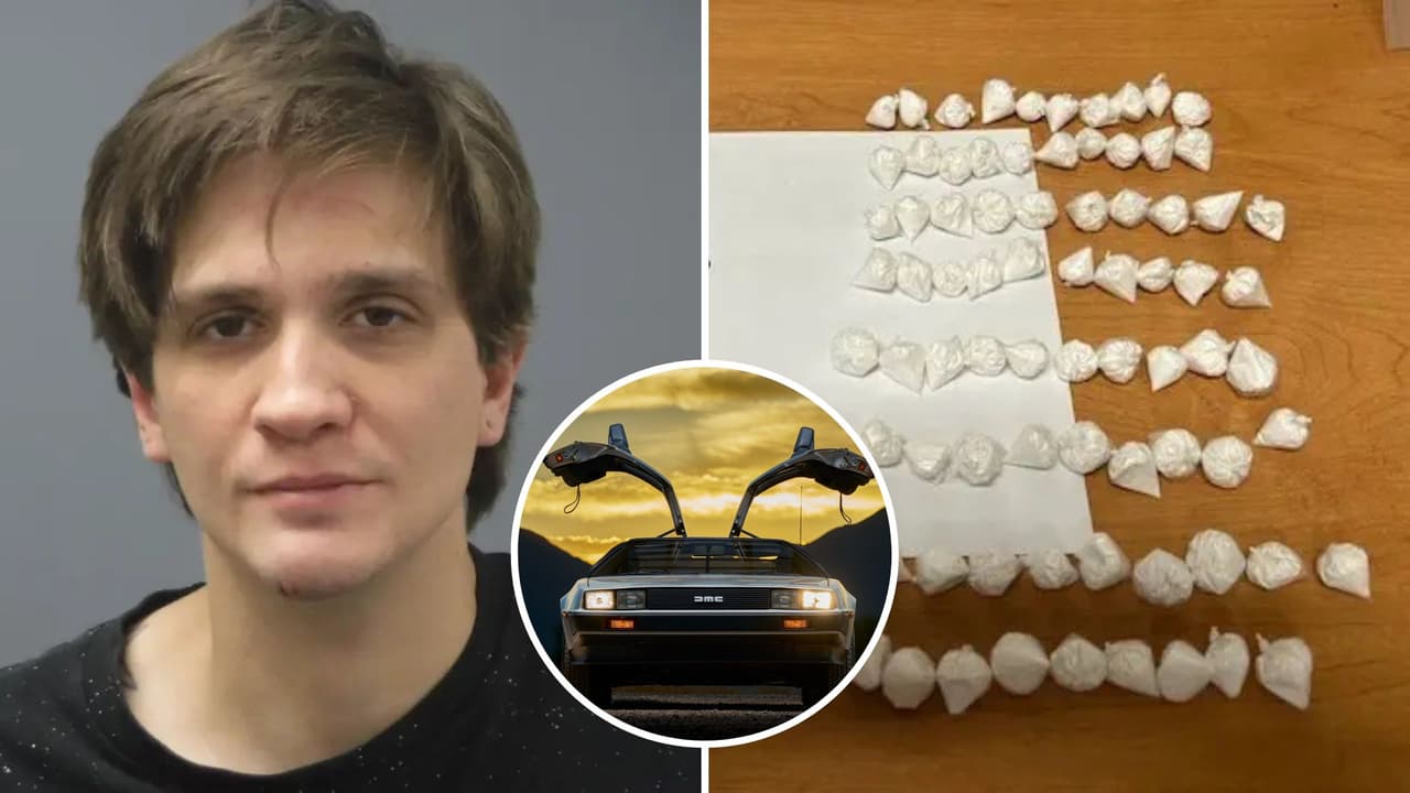 ¡Volver al arresto! Choca DeLorean y le hallan 87 dosis de cocaína en Nueva Jersey