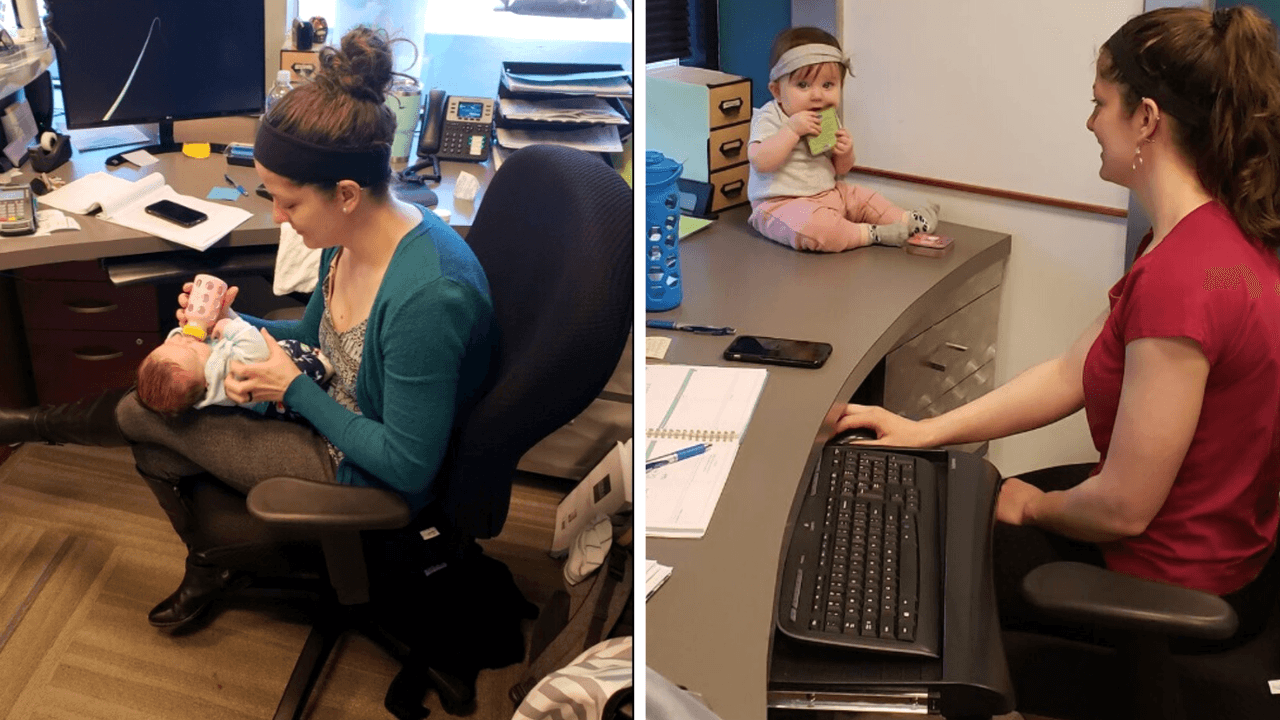 La empresa ha subido a través de los años otras fotos de la bebé Nora-Jo y su madre