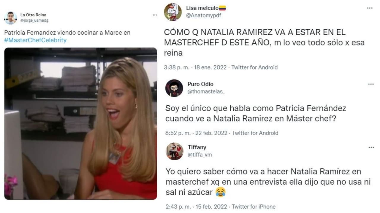 Reacciones a los participantes de 'MasterChef Colombia Celebrity Colombia' (2022)