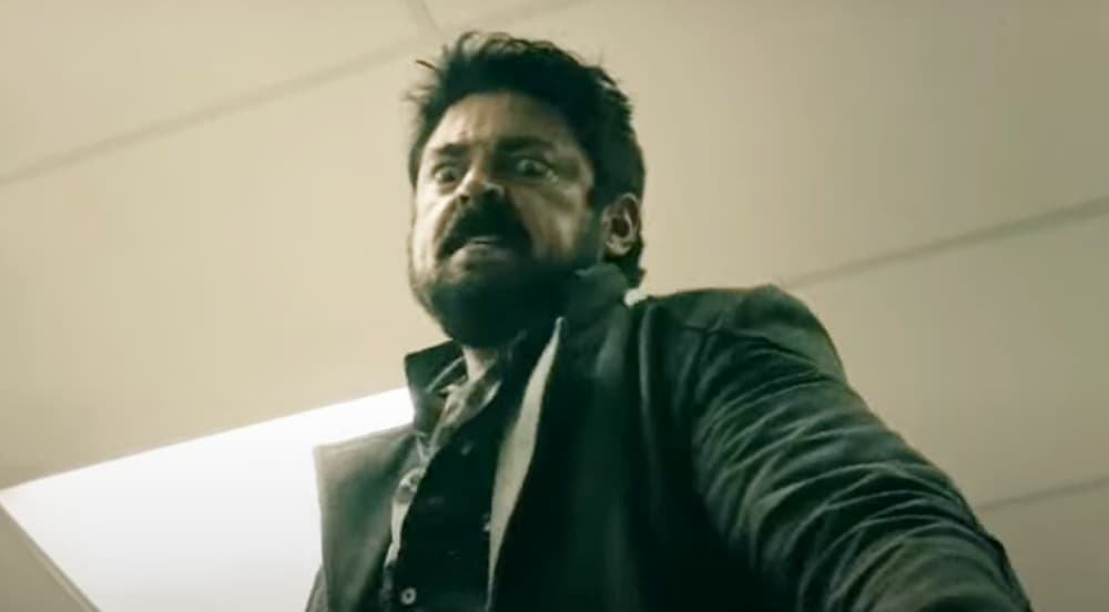 Butcher después de matar a Mesmer en 'The Boys'