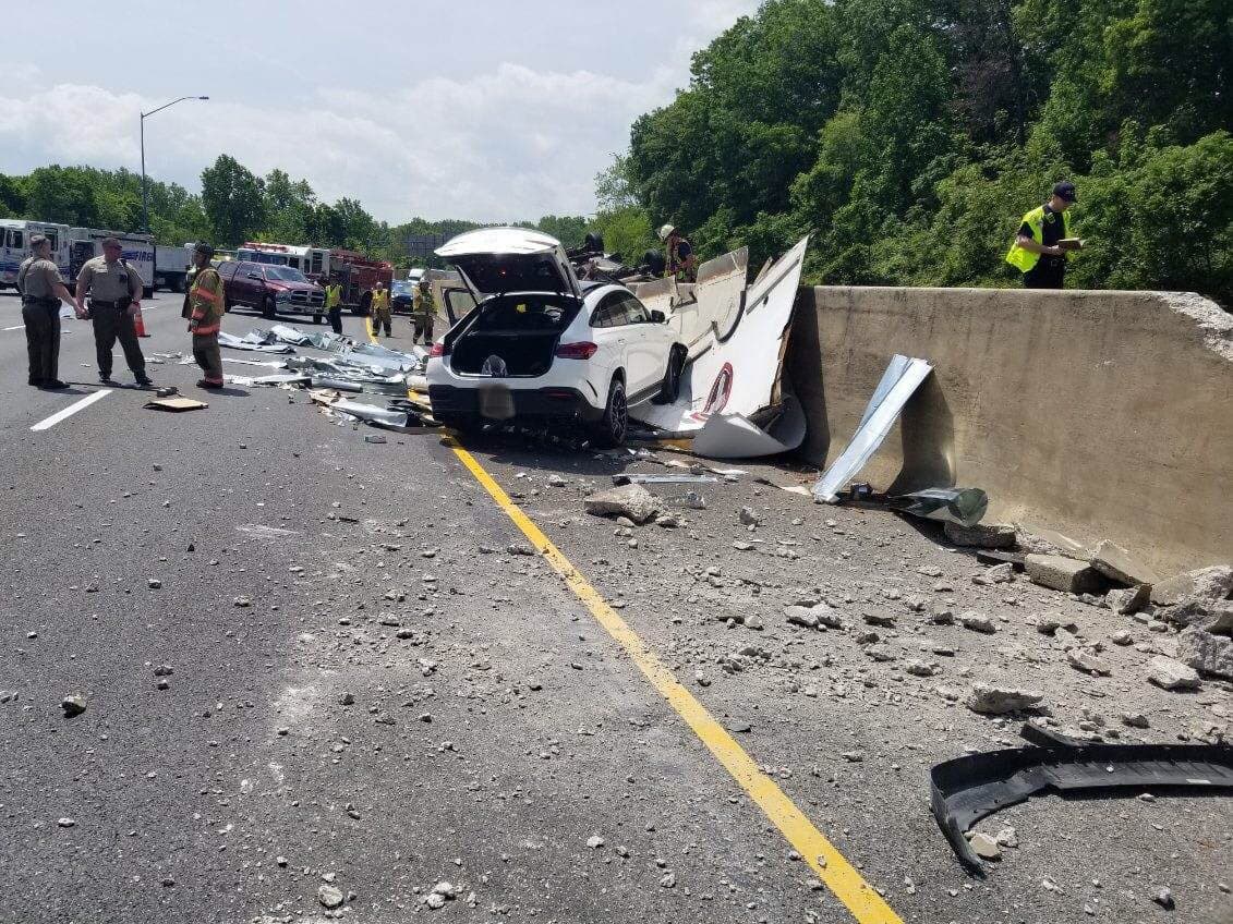 Ocurrió en la circunvalación I-495 en Thomas Bridge y River Road.