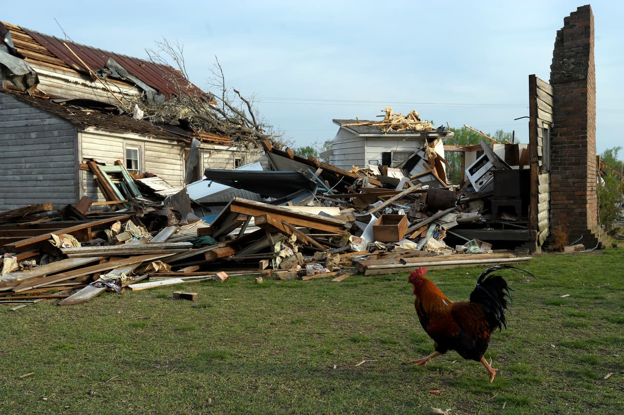 En Elm Grove, el tornado destruyó varias propiedades y granjas.
