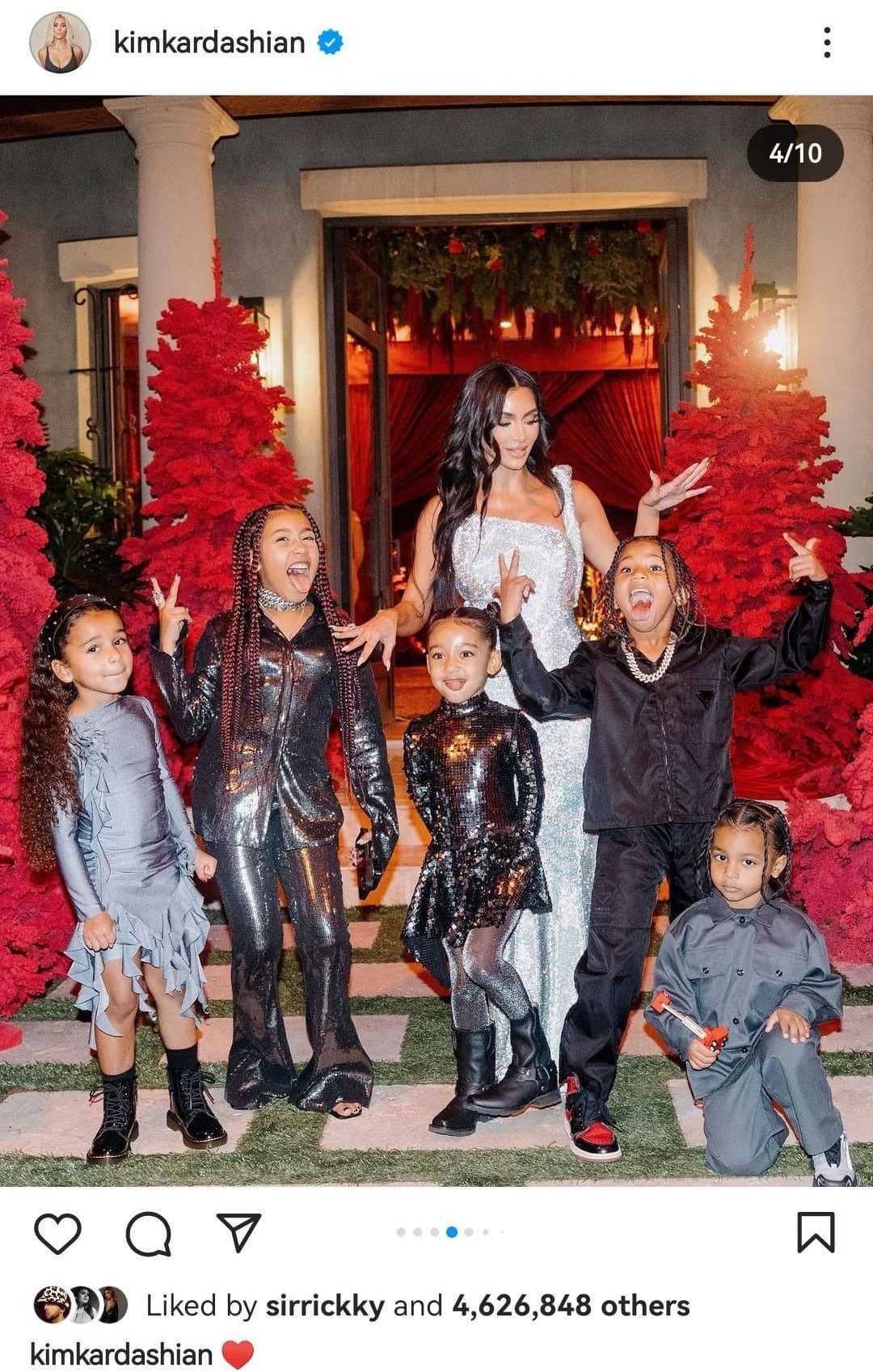 Kim Kardashian y sus hijos