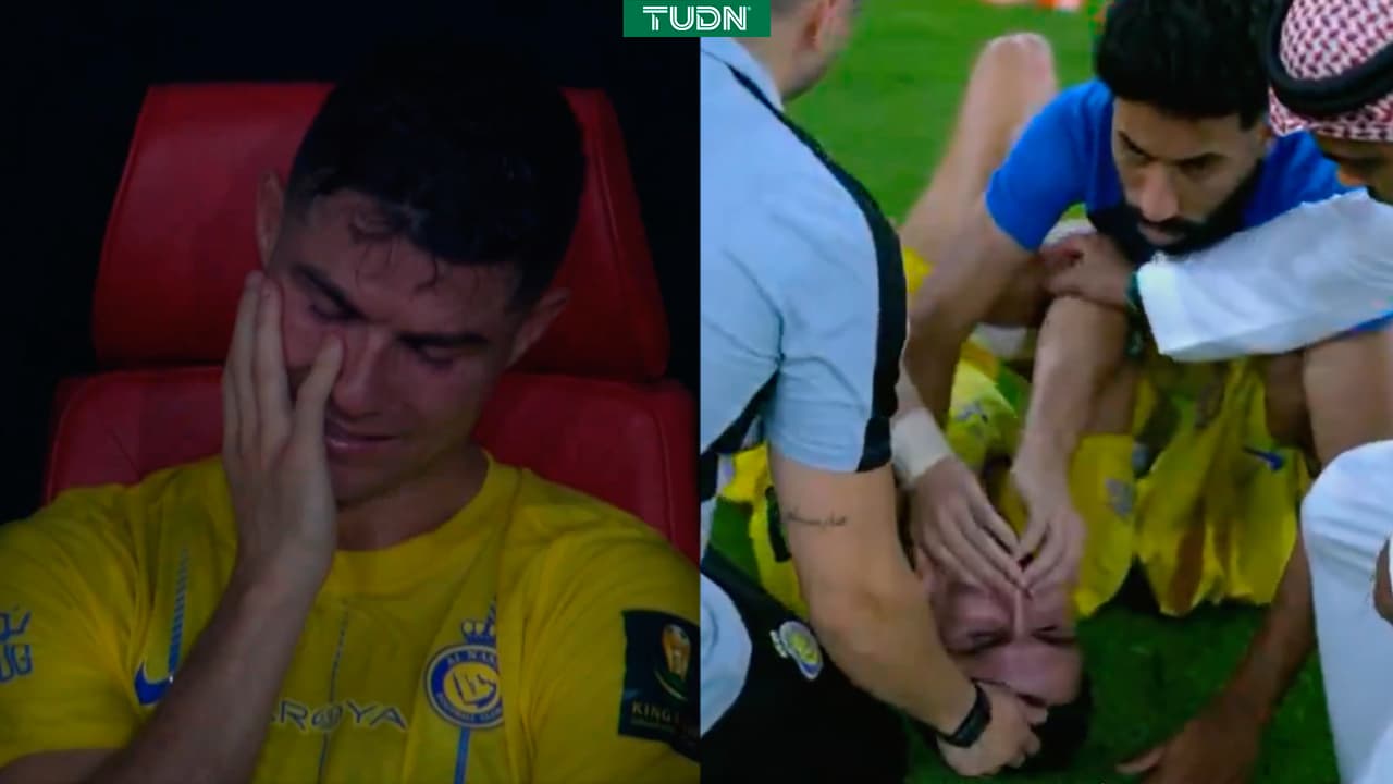 Cristiano Ronaldo llora inconsolable tras perder Final con Al-Nassr