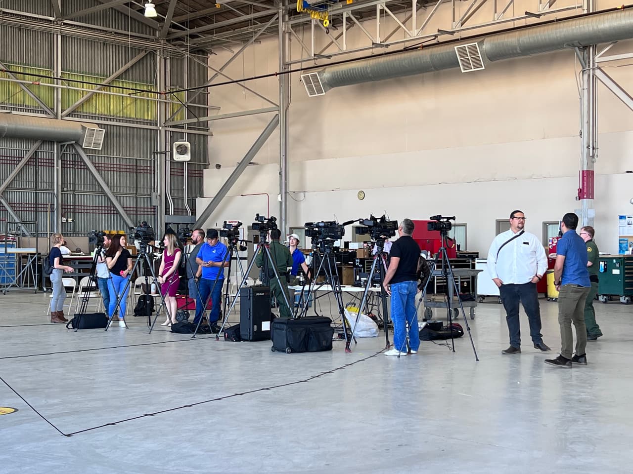 Al evento para los medios asistieron periodistas de EEUU y México.