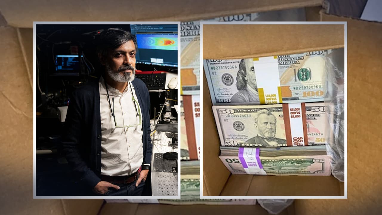 Profesor de física de City College abre un paquete misterioso y descubre 180,000 dólares en efectivo