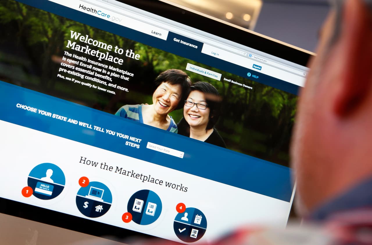 La página de inscripciones HealthCare.gov el 2 de octubre de 2013. En los primeros días de su lanzamiento, el portal recibió más de 2.8 millones de visitas, de personas que querían inscribirse en Obamacare.