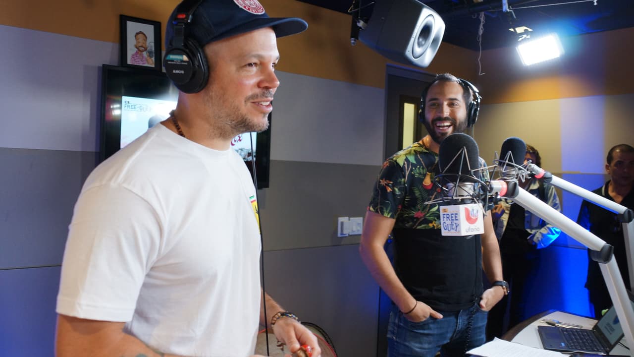 Residente se la pasó a todo dar con El Tambochi y El Compa Ivan.