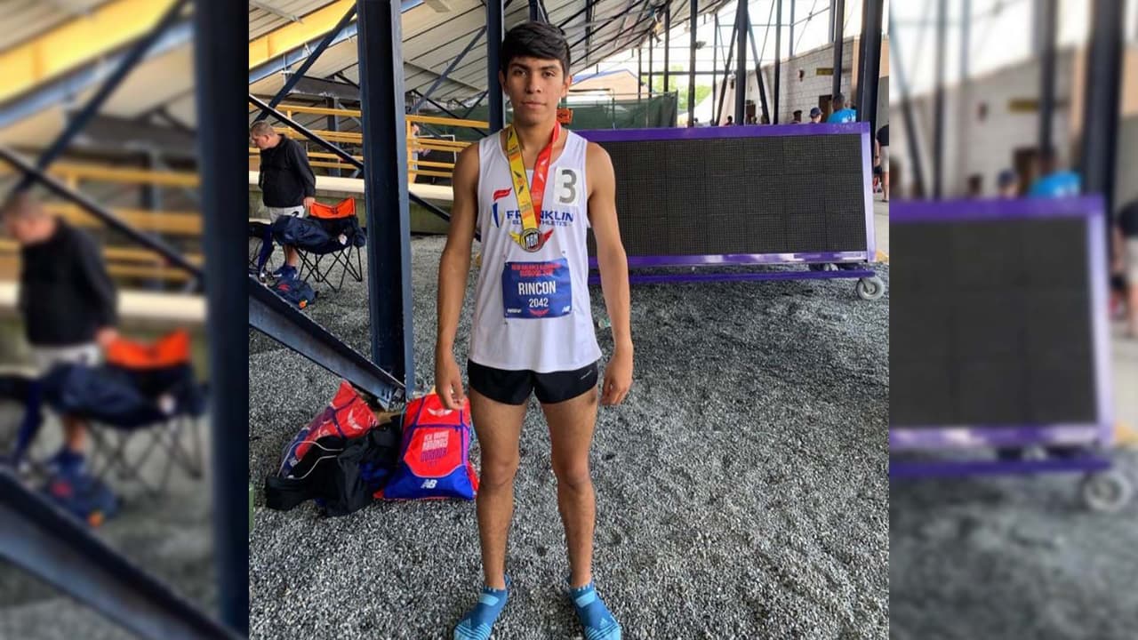 Gio Rincón, atleta hispano fallecido el 6 de marzo en un accidente de tránsito.