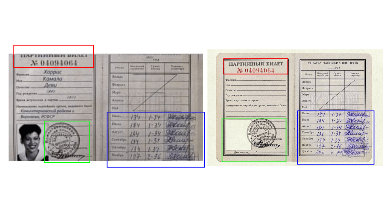 Fuentes: Desinformación analizada (I) y web para crear identidad del PCUS (D).