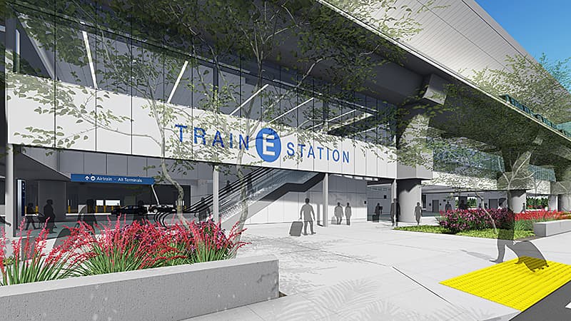 Los trenes estarán disponibles en cada estación cada dos minutos y transportarán a las personas tanto dentro del LAX como hacia una estación del Metro ubicada en el bulevar Aviation.