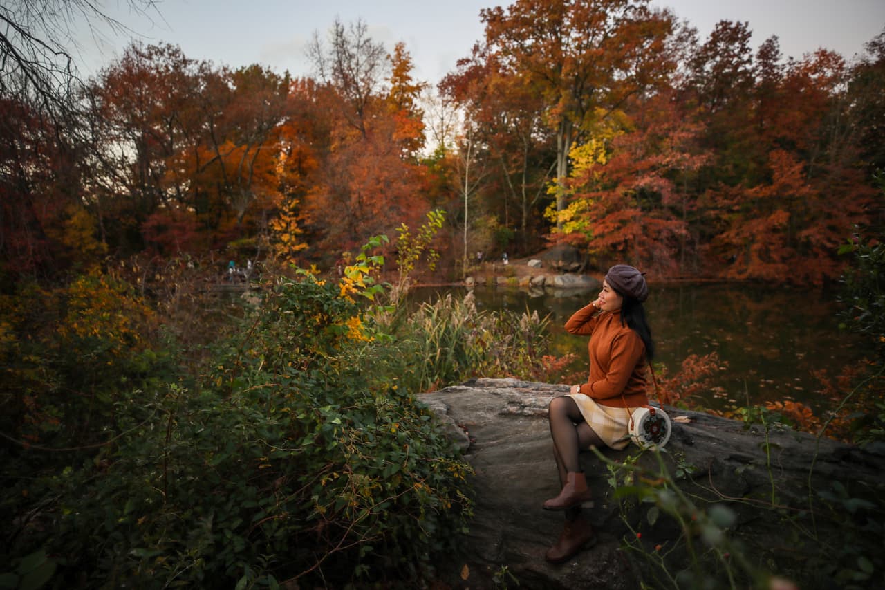 No existe nada más relajante y reconfortante que apreciar el otoño en este parque emblemático de Nueva York, y el mundo.