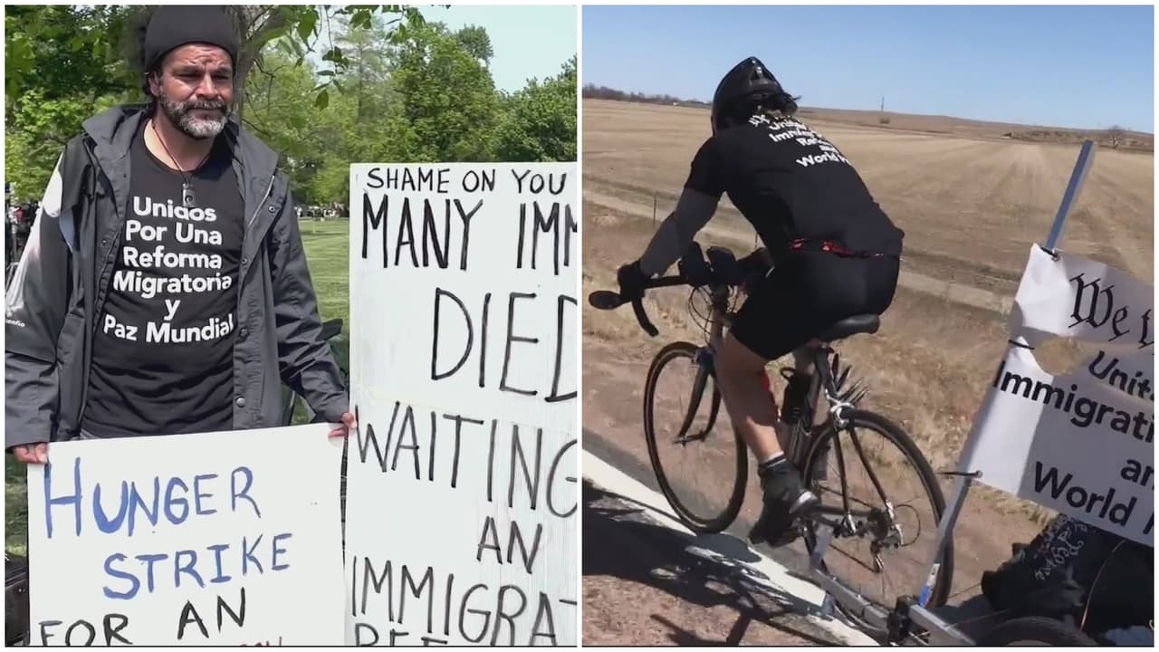 Hispano recorre 1,800 millas en bicicleta de Denver a Washington DC por la reforma migratoria
