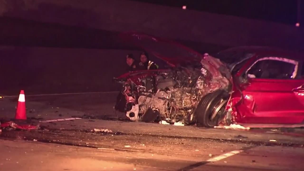 Tres muertos en violento choque en el área de Sylmar