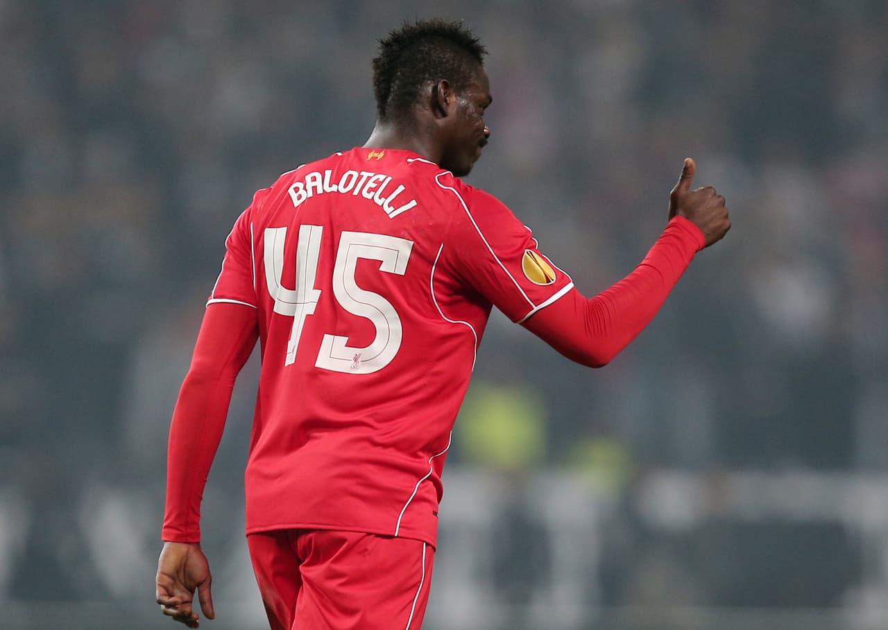 Irreverente siempre, Mario Balotelli tuvo el número 45 en su paso por Liverpool.