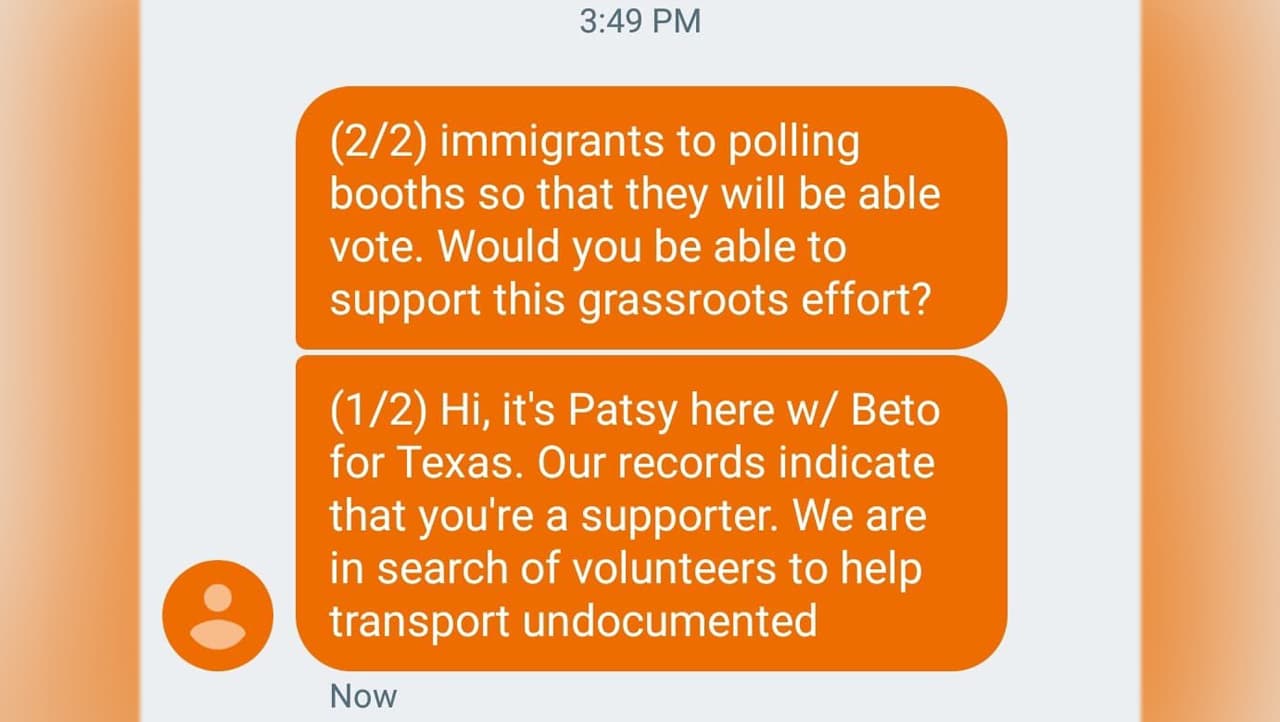 Campaña de Beto O'Rourke denuncia a un impostor que lo involucra en fraude electoral
