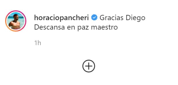 Horacio Pancheri, también de Argentina, así se despidió de su compatriota: "Gracias Diego.
<b><a href="https://www.instagram.com/p/CIBWU1AJagZ/?igshid=16ey09w8bks4l" target="_blank"> Descansa en paz, maestro</a></b>".
<br>