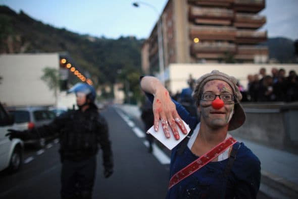 De acuerdo con la policía local, la marcha finalizó sin incidentes de importancia.