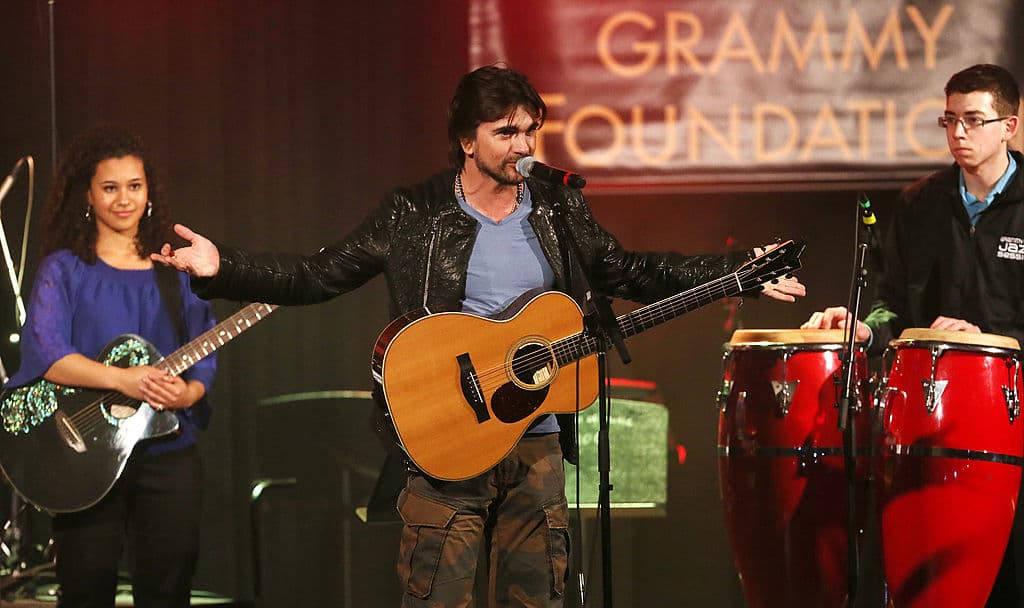En la Universidad del Sur de California durante el evento anual 'GRAMMY in The Schools - Live! - A Celebration of Music & Education', el 6 de febrero 2013. (Frederick M. Brown/Getty Images)
<br>