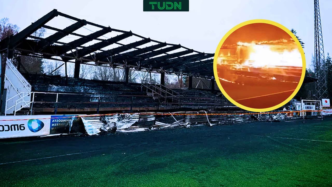 ¡Queman estadio de equipo de futbol de Finlandia, tras descenso!
