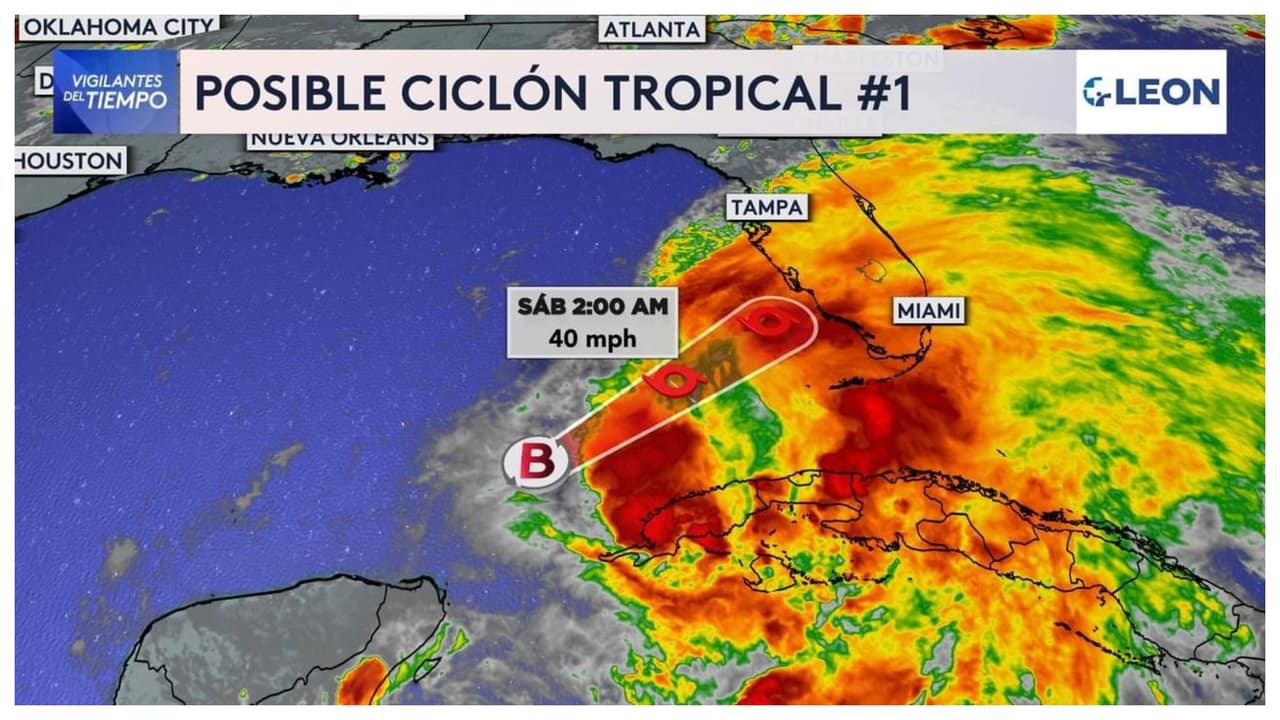 Posible ciclón tropical #1: ráfagas de viento y más lluvias se esperan en el sur de Florida