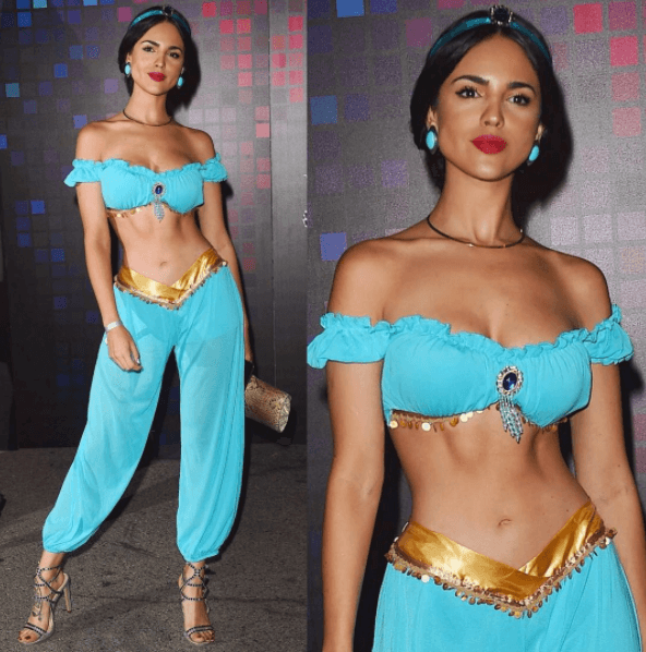 La mexicana publicó esta imagen en la que aparece disfrazada como 'Jasmine', una de las princesas de Disney.