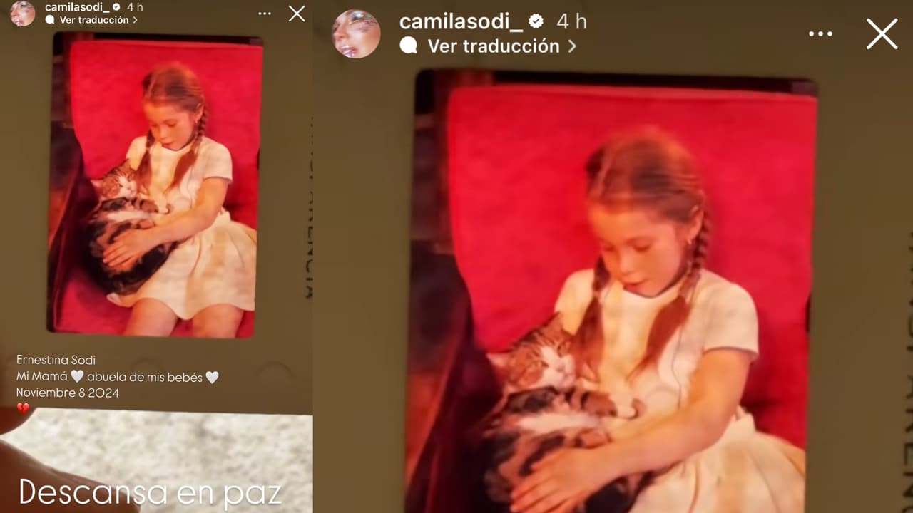 Camila Sodi informó la muerte de su madre, Ernestina.