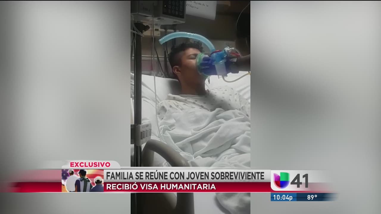 El hijo iba en el camión de Texas y sigue sin hablar, el padre no se atreve a salir de la habitación del hospital 