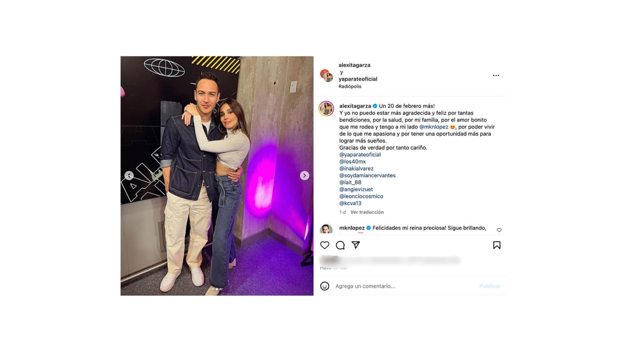 Markin López y Alex Garza destaparon su noviazgo en noviembre de 2023.