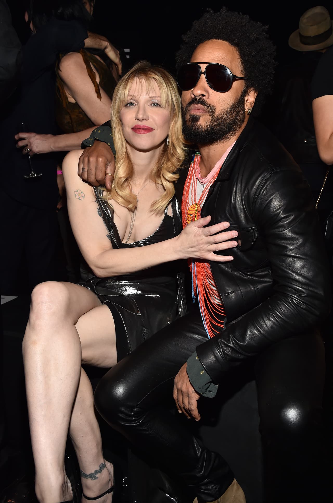 Courtney Love y Lenny Kravitz