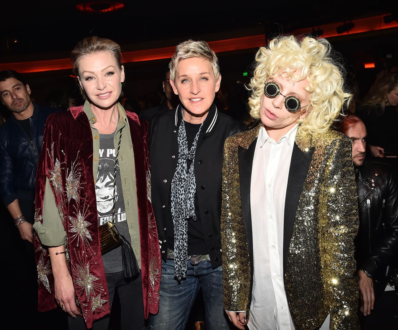Portia de Rossi, Ellen Degeneres y Lady Gaga.