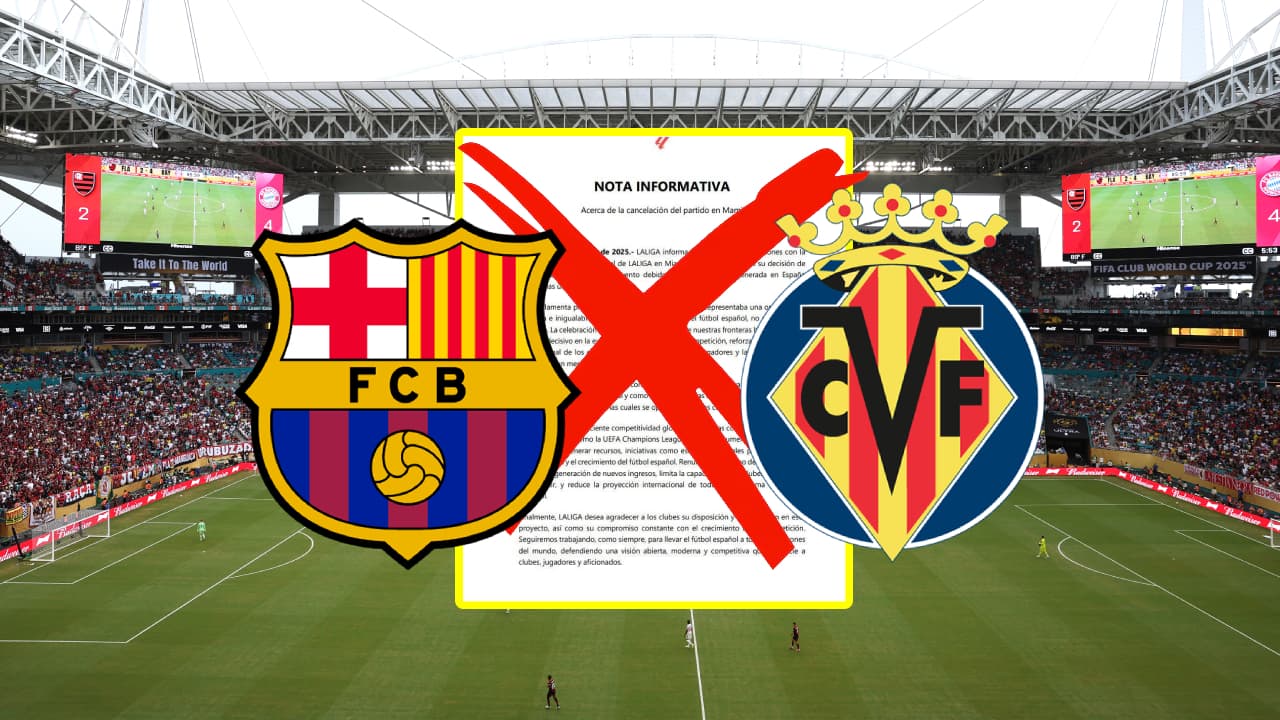 Última hora: ¡LaLiga CANCELA el Villarreal vs. Barcelona en Miami!