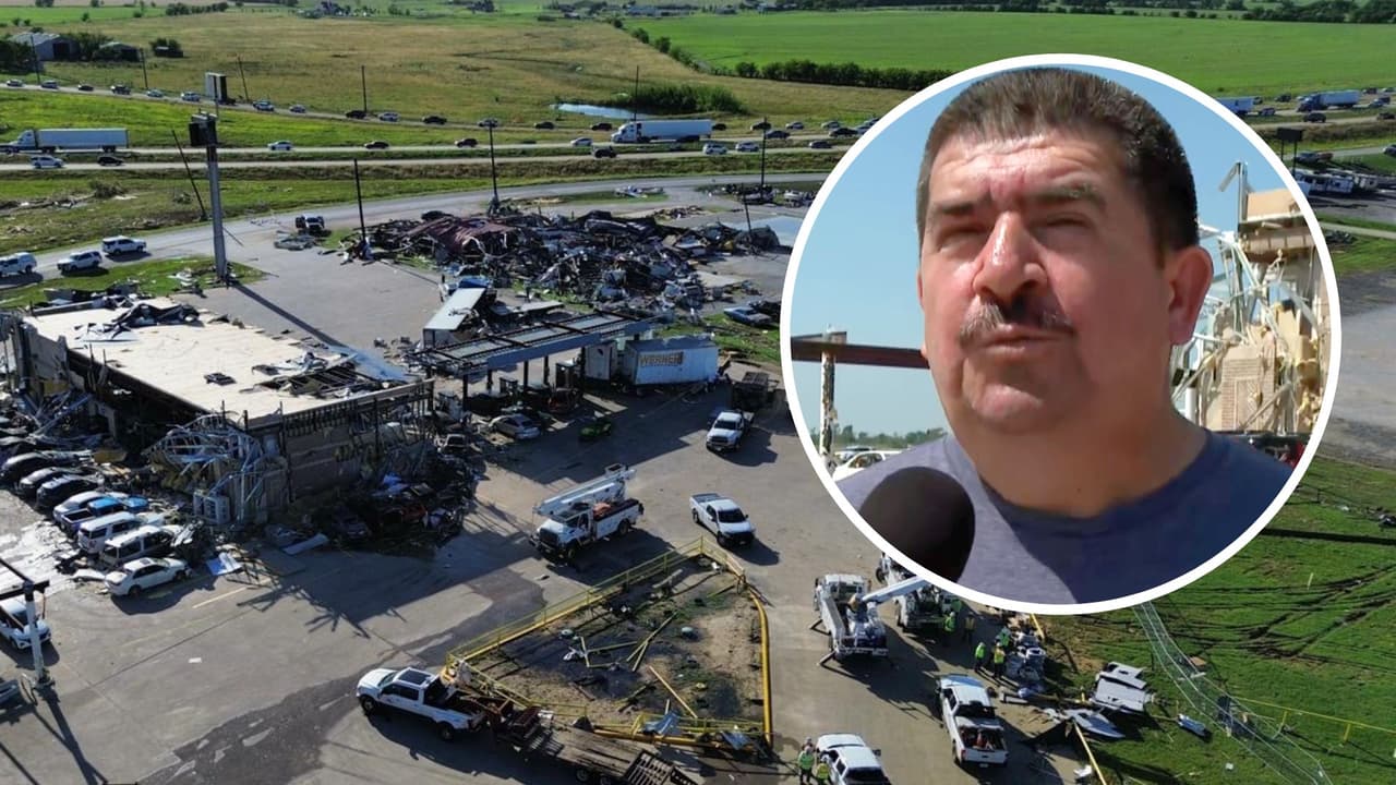 “El aire quería sacarnos”: hispano cuenta cómo 50 personas se salvaron de un fuerte tornado al norte de Texas