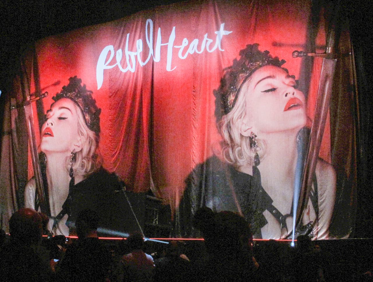 Así se veía la tarima del concierto.