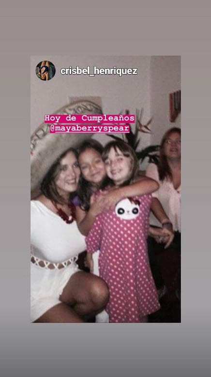 La hija de la actriz compartió esta imagen recordando otro festejo junto a su mamá.