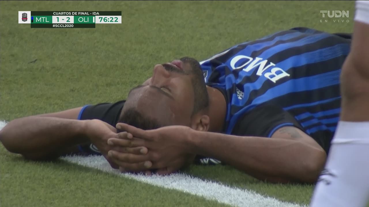 ¡Era el empate! Jackson Hamel remata en el área chica y se la pierde