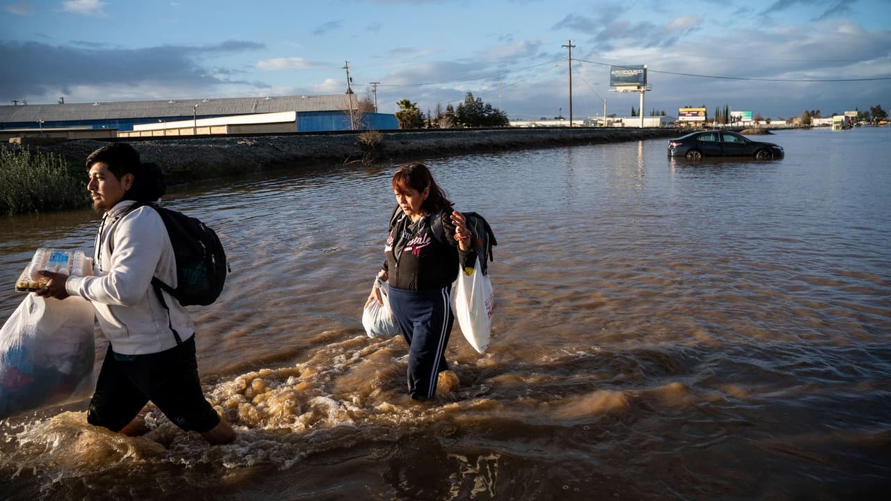 Estas ciudades de California reciben en 16 días el equivalente a medio año de lluvias debido a los ríos atmosféricos