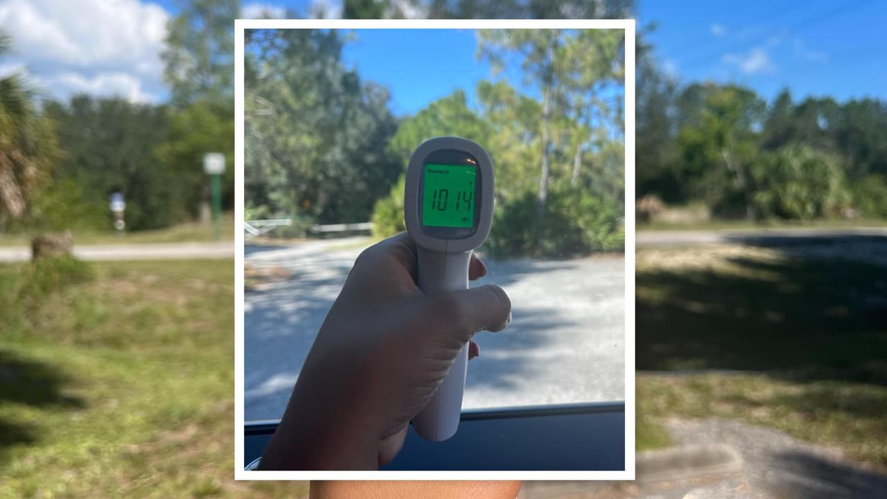 Emiten advertencia de calor en Florida: Tan caliente que podrás cocinar un brownie en tu auto