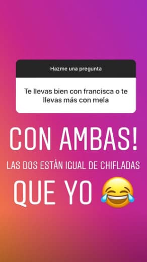 Francisca Lachapel y Mela La Melaza son compañeras de aventura de Ana Patricia, los días junto a ellas están cargados de risas y buena energía.