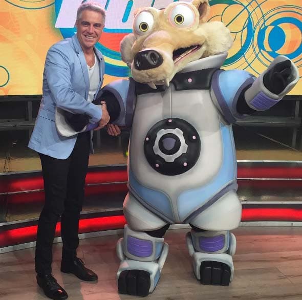 Scrat de la película 'La Era De Hielo' acompañó a Lisardo.