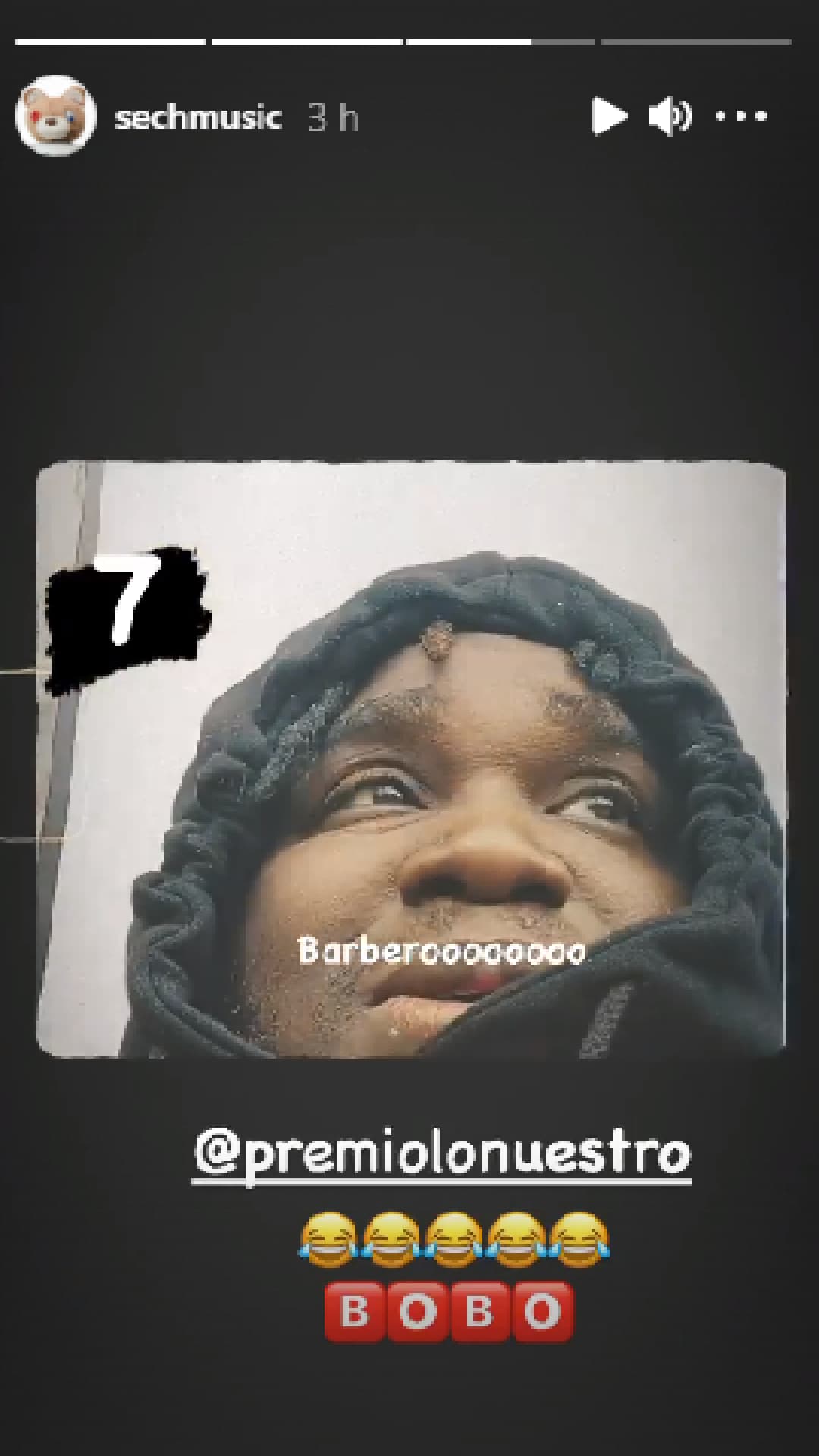 <b>Sech no podía dejar pasar este acontecimiento sin expresar su agradecimiento a sus seguidores</b>. "Fueron siete, gracias a Dios y gracias a ustedes mi gente, siete nominaciones a Premios Lo Nuestro, que comience el juego", expresó.