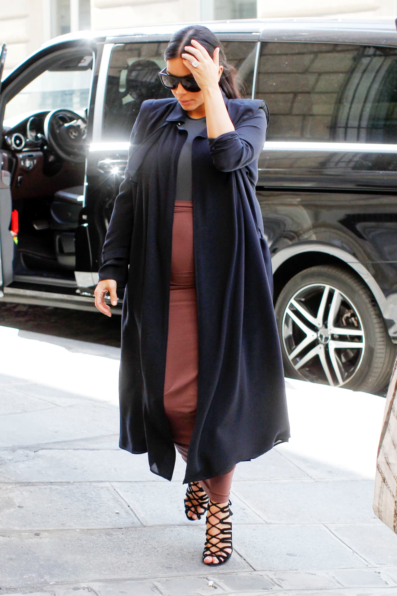 Poco a poco la pancita de Kim ha ido crecidendo.