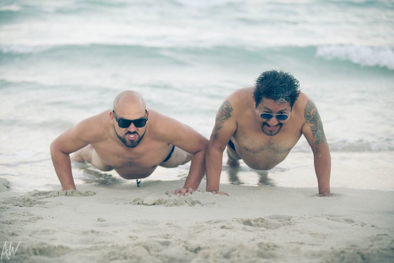 Ellos se prepararon al 100% para tener unos cuerpazos en esta sesi贸n de fotos.