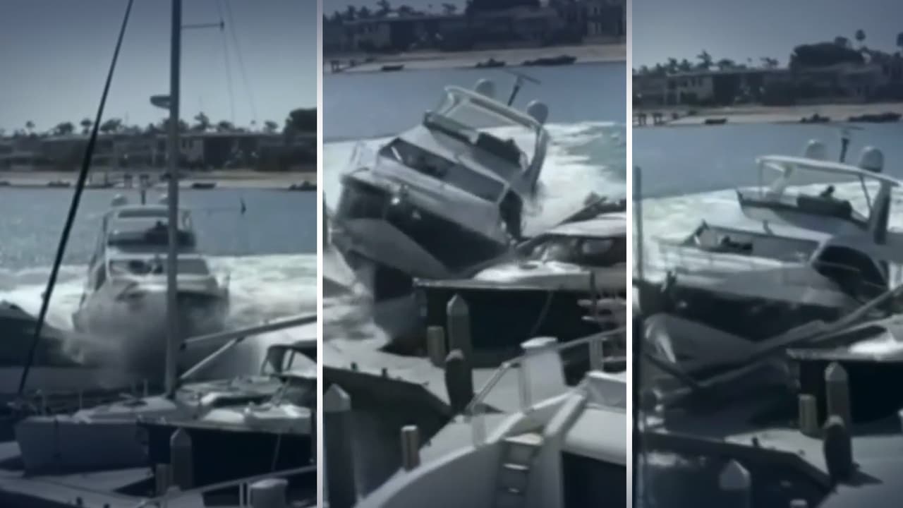 Tras persecución, arrestan a hombre por robar un yate y chocar contra otros botes en puerto del sur de California