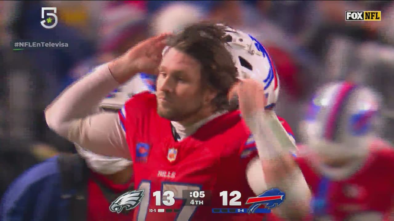 ¡Triunfo dramático de Eagles! TD de Bills, pero falla conversión de dos puntos