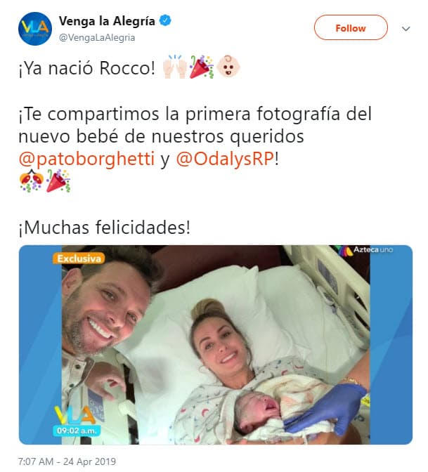 El presentador de 'Venga la alegría' compartió algunas fotografías con el show para que dieran la noticia.